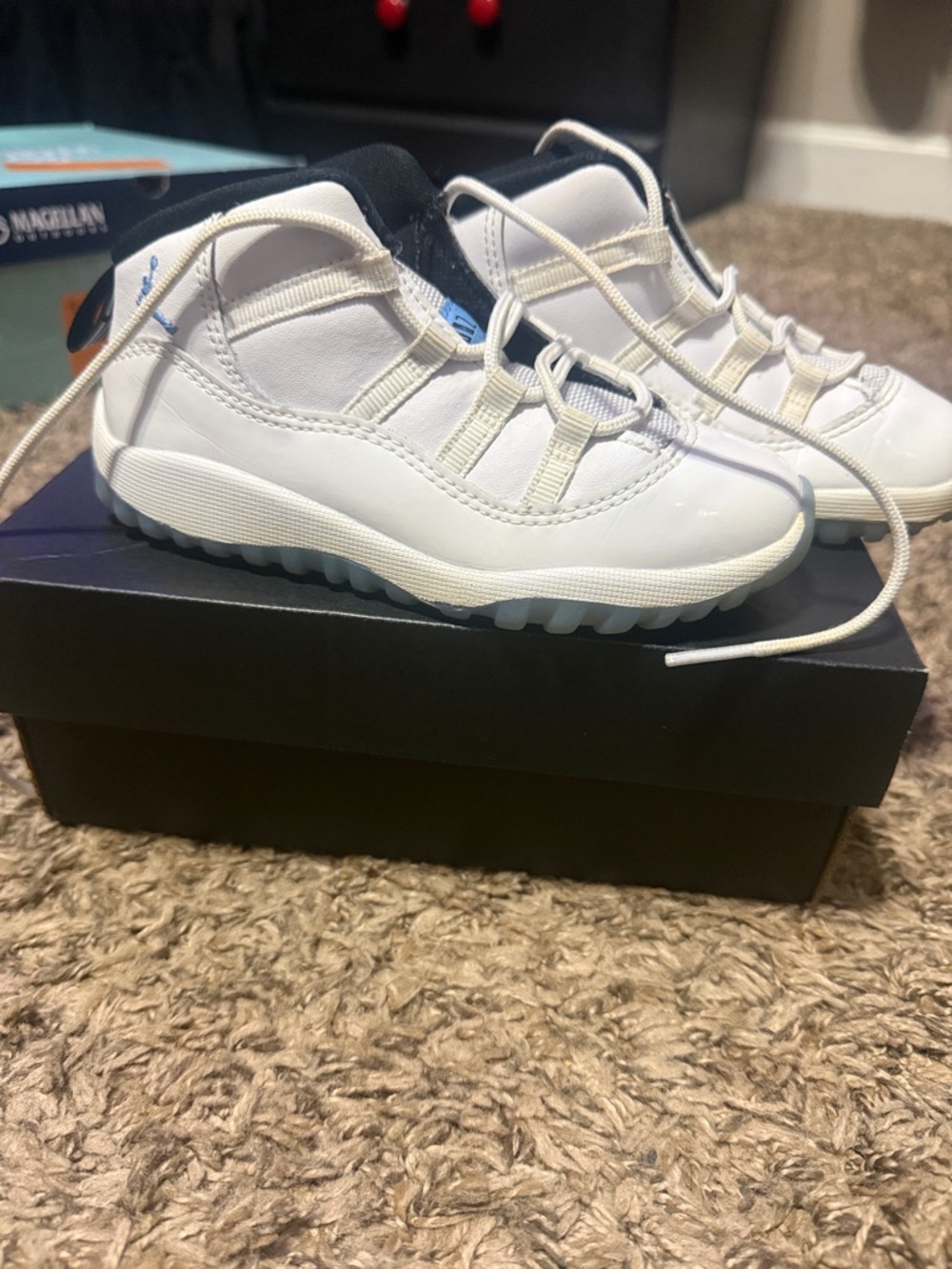 Jordan Kids White and Black Low-Top Sneakers